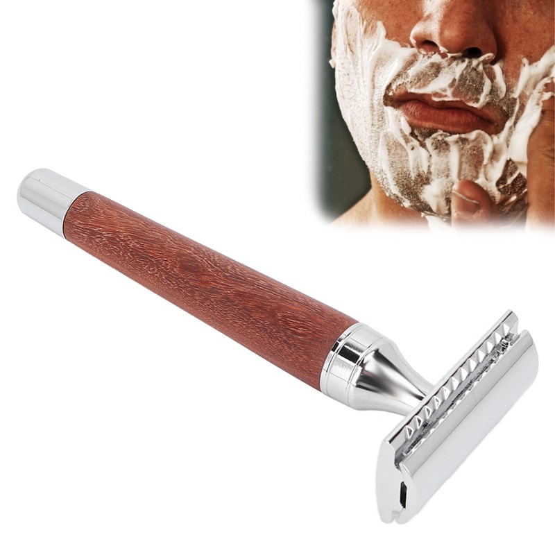 Shaving Razor Vintage Style Safe Accurate Double Edge Ergonomic Design