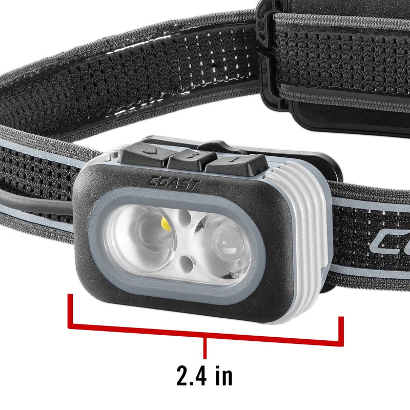 Coast RL20RB 1000 Lumen Tri-Color LED Rerchargeable Headlamp with Included