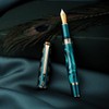 Hongdian N7 Grey Resin Piston Fountain Pen Rabbit Cap, Iridium