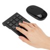 GOWENIC Combo de Teclado y Mouse Inalámbricos, Teclado Numérico Ergonómico