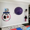 Wall Mounted Stainless Steel Exercise Ball Holder, Sturdy Yoga Ball