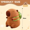 LEWBDF Capybara Plush Toy, 25 cm Capybara Cuddly Toy with
