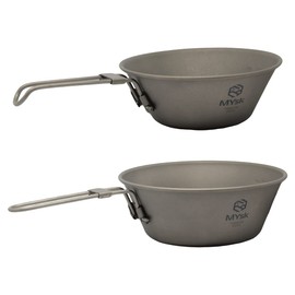 MYsk Folding Titanium Shera Cup (15.9 fl oz (450 ml)
