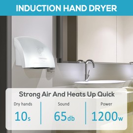 Oxassessly Hand Dryers for Home Bathrooms Commercial,Electric Hand Dryers for Dry Machine Wall Business Home Household Restroom Office Mall,110V 1200W