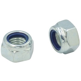 Locking Nuts (Standard Design) - M10 - (Pack of 10) - DIN 985 - Stop Nuts - Galvanised Class 8 - SC985 | SC-Normteile