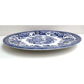 ROYAL WESSEX Dinner Plate White Blue Porcelain Diameter 10 inch MADE IN ENGLAND