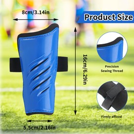 Football Shin Pads, Shin Pads, Children's Football, 1 Pair of Shin Pads with Adjustable Straps, Child Football Shin Pads for Boys, Girls