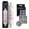 LG Genuine Part ADQ73693901/ADQ73693903 External Inline Fridge Filter with LG