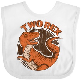 inktastic 2 Rex Baby Bib White 443ef