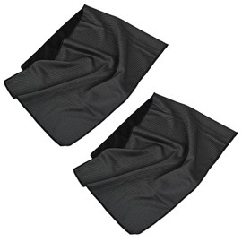 tiyiyok Cooling Towel Set of 2, Cooling Towel & Cooling Towel for Sports/Gym/Golf, Ultralight Microfibre Hiking Accessories with Quick Drying, Refreshing Compact Towel for Beach/Travel (Dark Grey)