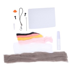 Operitacx 1 Set Penguin Studs Needle Felting Tools for Beginners Animal Set for Needle Felting Natural Needle Felting Roving Animal Set Made of Felt Mini Dolls Needle Felting Accessories Pink