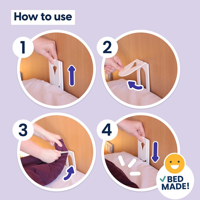 MyBedMaker Ergonomic Everyday Aid with Clips for Bed Sheets for