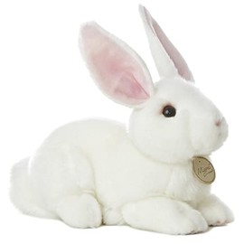 Aurora® Adorable Miyoni® American White Rabbit Stuffed Animal - Lifelike Detail - Cherished Companionship - 10 Inches