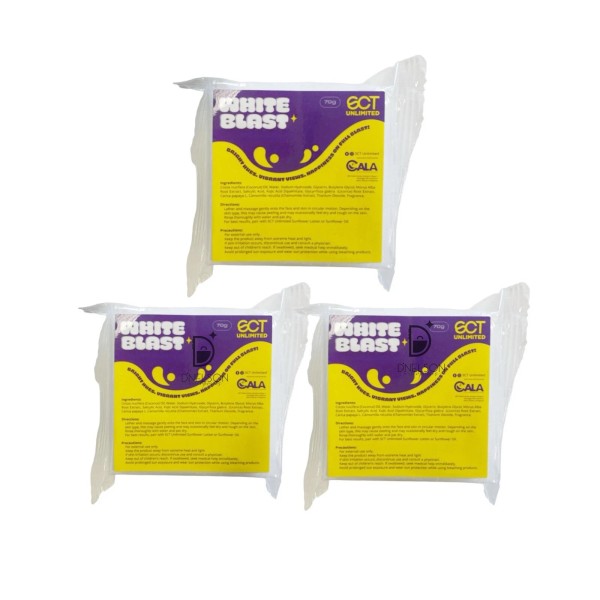 SCT Unlimited 3 Bars SCT Unlimited White Blast Bleaching Soap,