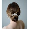 Women's Flower Austrian Crystal Bride Wedding Hair Comb Hair Accessories