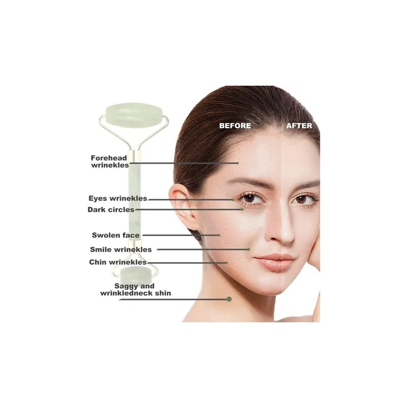 Jade Rodillo Facial Masaje Antivejecimiento Traje
