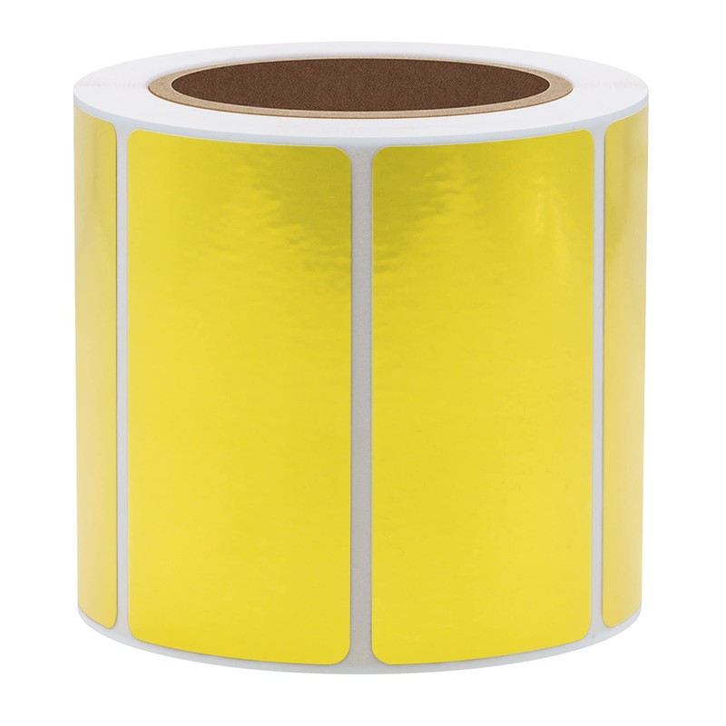 Hycodest 200 Pcs Gold Thermal Stickers, Multi-Purpose Barcode Direct Thermal