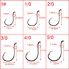 Croch 150 Pack Octopus Circle Hooks Offset Point 6 Size
