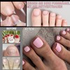 XIAOHEBAN 240 Stück Fußnägel Tips, 12 Größen Quadrat Künstliche Fussnägel