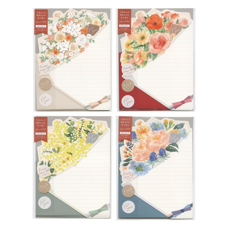 Iroha Publishing GGBL-01 Flower Bouquet Letter (red)