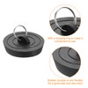 sourcing map 2pcs Rubber Drain Stopper with Hanging Ring, Bathtub