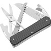 Fox Knives Vulpis FX-VP130-SF5 CF Slipjoint EDC Pocket Knife 5-in-1