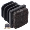 Adsamm INS-R-F-BL-2020-32 INS-R-F-BL-2020 32 x lamellar Plugs with Felt, Black,