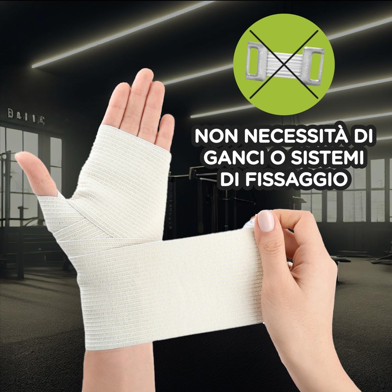 CEROX Active, Benda Elastica Autoaderente - Elevata Traspirazione ed Alta