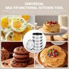 24 Packs Cookie Rings for Baking, 3 Inch English Muffin
