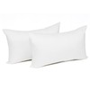 WOLTU Pillowcases Cotton Cushion Covers for Bedroom Sofa Pair White