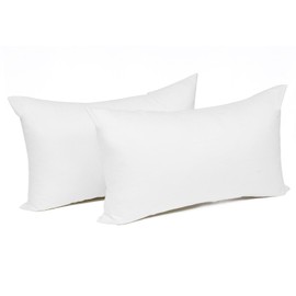 WOLTU Pillowcases Cotton Cushion Covers for Bedroom Sofa Pair White 50x70cm