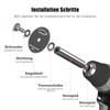 Inner Pipe Cutter, Ancable 1/4 Inch Hex Shank, PVC Sanitary
