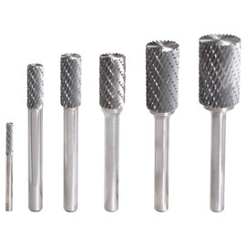 KS Tools 515.3233 Hard metal cylinder rotary burr form A with spur gearing, 8mm