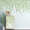 2 PCS Morning Glories Vine Wall Decals Purple Flowers Wall