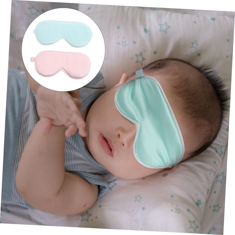 TOVINANNA 2Pcs Eye Masks Comfortable Silk Blindfolds for Sleep and