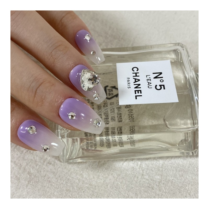 Heart Chocolat Nail Tips - Round / 하트쇼콜라 네일팁 -