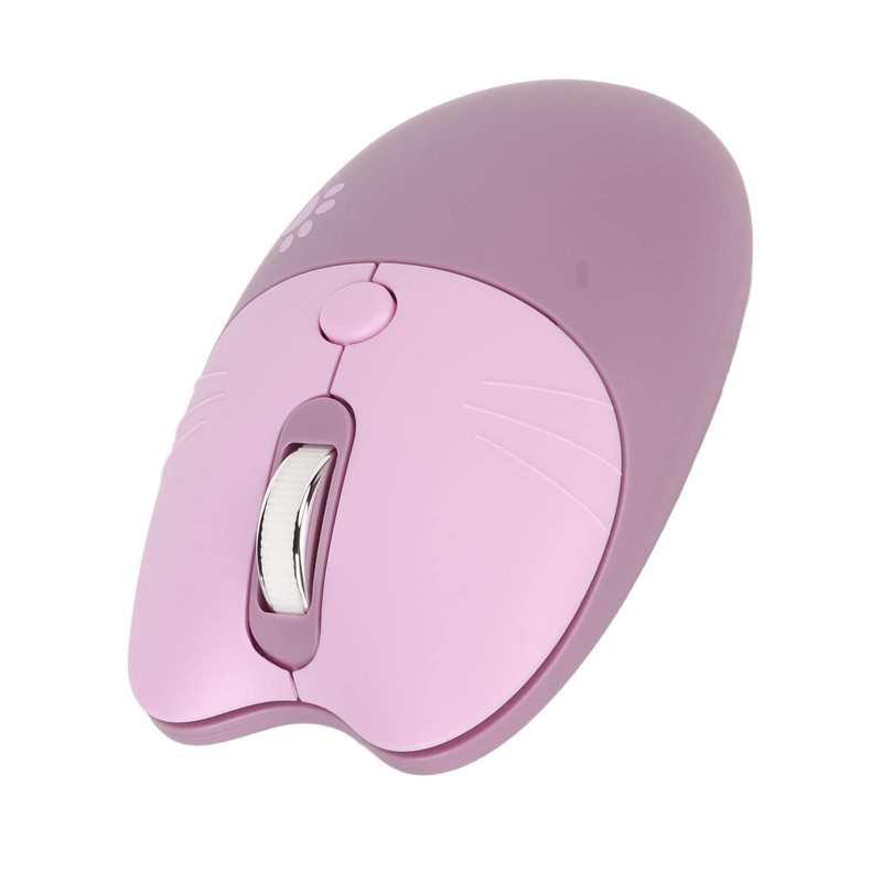 2.4G Wireless Mouse, Portable Cute Cat Shape Computer Mouse with
