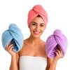 Turbante Toalla de Microfibra para Cabello, 2 Pack BEE VIBES