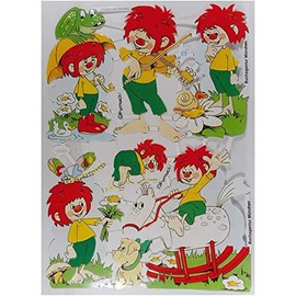 Pumuckl EF 7083 Gloss Pictures with Violin Frog Rocking Horse Posia Decoration GWI 725