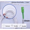 Elfcam® - Reinforced Fibre Optic Cable SC/APC to SC/APC Simplex