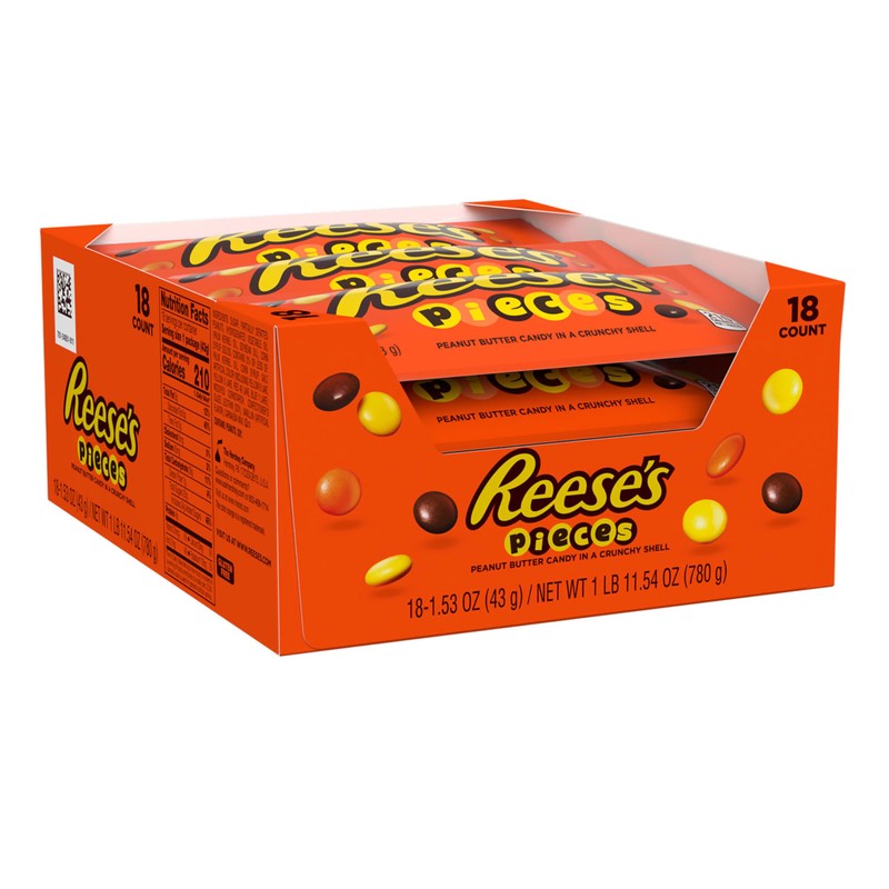 REESE'S PIECES Peanut Butter in a Crunchy Shell, Candy Bags,