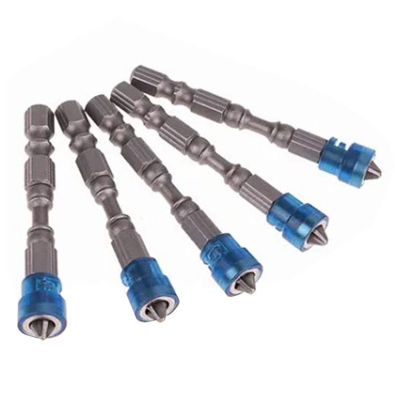 5Pcs Magnetic Screwdriver Bits Metal Cross Electric Screwdriver Bit with