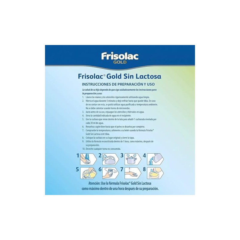 Frisolac Gold Sin Lactosa (0 A 12 Meses) Pack C/