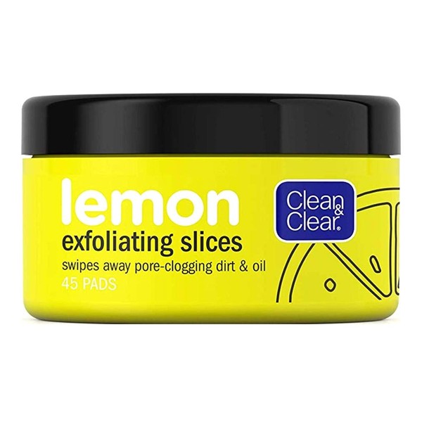 Clean & Clear Lemon Exfoliating Slices 45 Count (3 Pack)