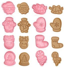 Christmas cookie cutters, 8 pieces Christmas cookie cutters, cookie cutters for children, fondant cookie cutters, cookie cutter, cookie baking mould, children's baking kitchen accessories