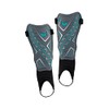 Erima Unisex Adult X-Plate Duo Shin Pads, Cool Grey/Curacao, M
