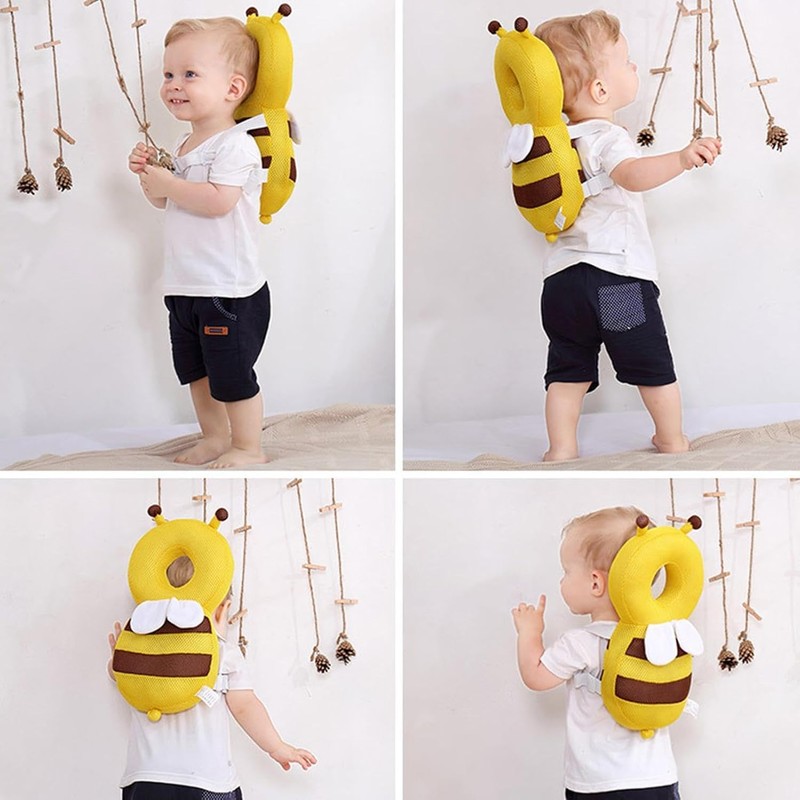 Little Bee Anti Falling Pillow Head Protector Cushion, with Horizontal
