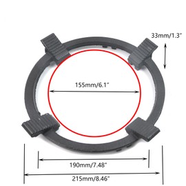 Crapyt 8.46" Wok Ring for Gas Stove, Cast Iron Wok Ring Burner Grate, Non Slip Reducer for Most Gas Furnaces