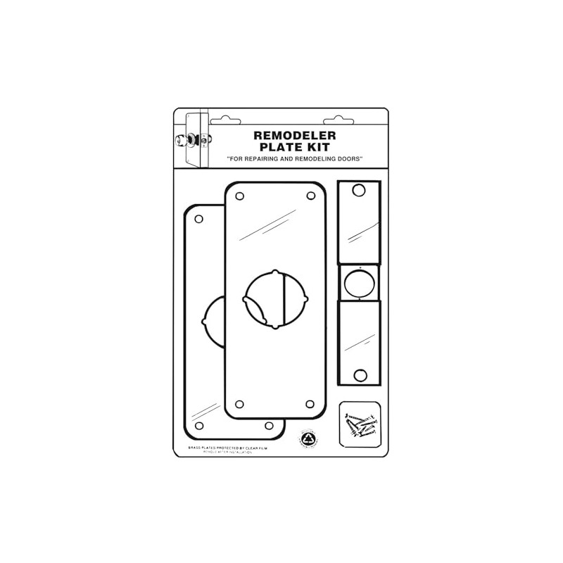 Don-Jo RPK-109-605 Mortise Remodeler Kit #109-605 - Gold/Brass