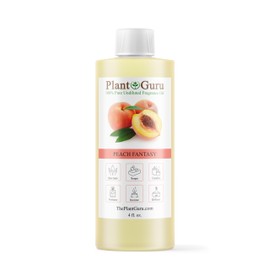 Peach Fantasy Fragrance Oil 4 fl. oz. Scented Oil for DIY Soap Making, Candles, Bath Bombs, Body Butters. Used in Aromatherapy Diffusers, Burners and Warmers. Add to Lotions and Creams.